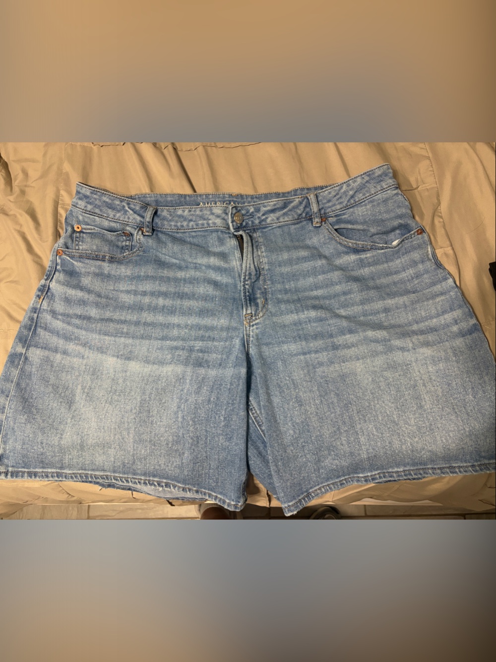American Eagle Outfitters Light Blue Boyfriend Denim Shorts